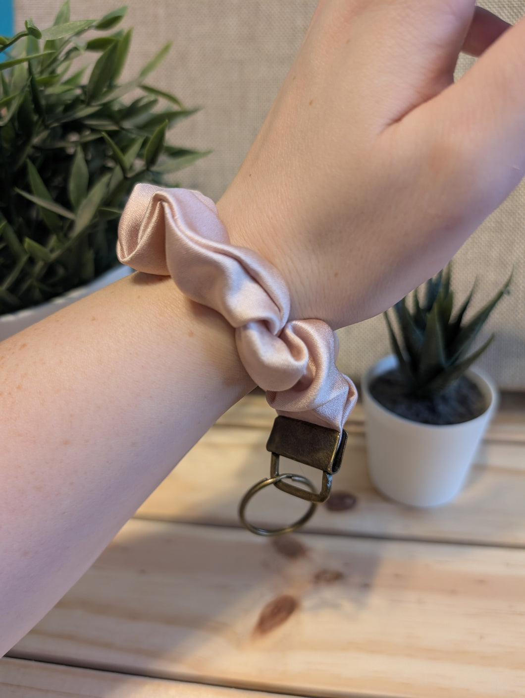 Rose Gold Key Chain Scrunchie