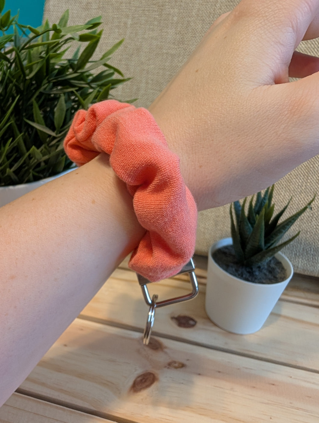 Light Orange Key Chain Scrunchie