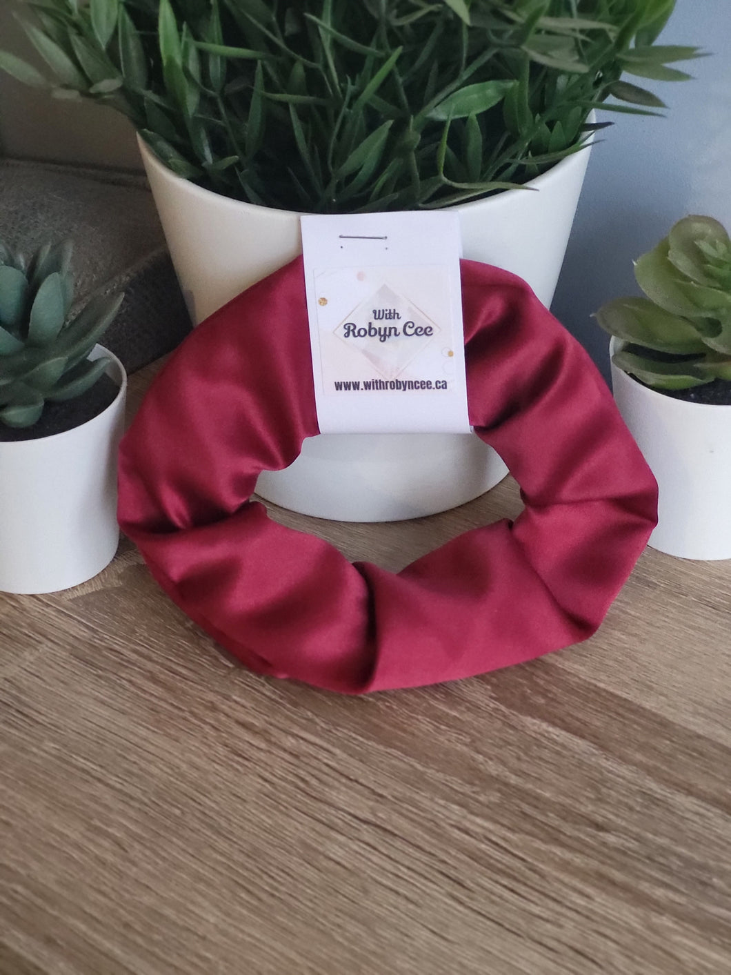 Red Satin Scrunchie (XL)